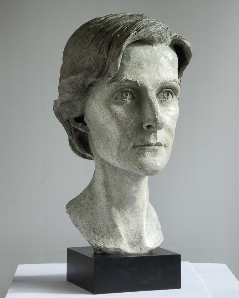 Portrait of the Lady Julia Hiscox bronze, private commission