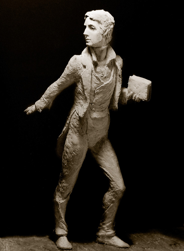 Study for John Keats. 16” bronze. The Gordon Museum. London, ed of 3
