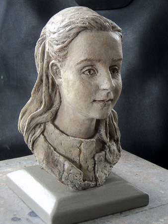 portrait of Flora . Resin, Half life size.