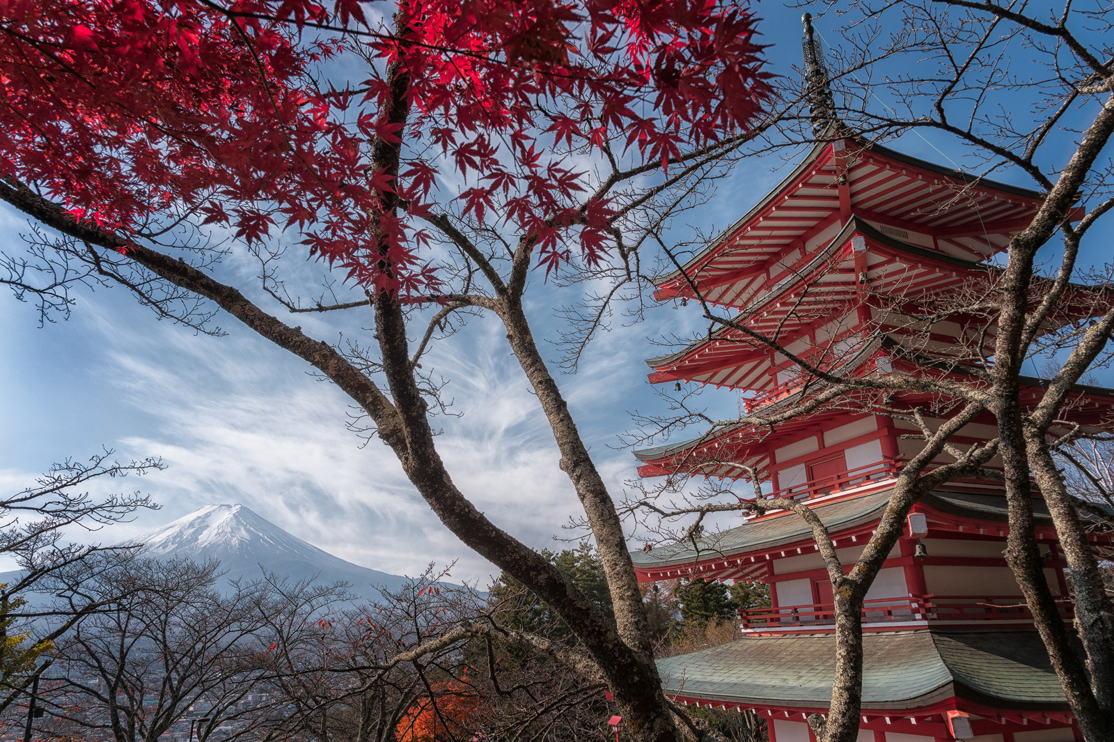 Chureito pagoda and Mount Fuji