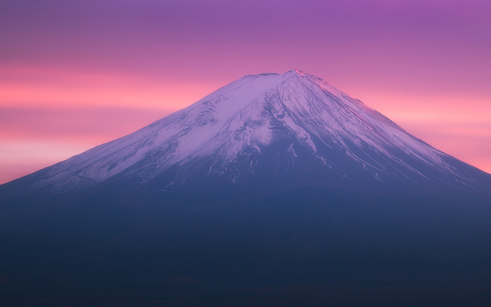 My first sunset with Mt.Fuji
