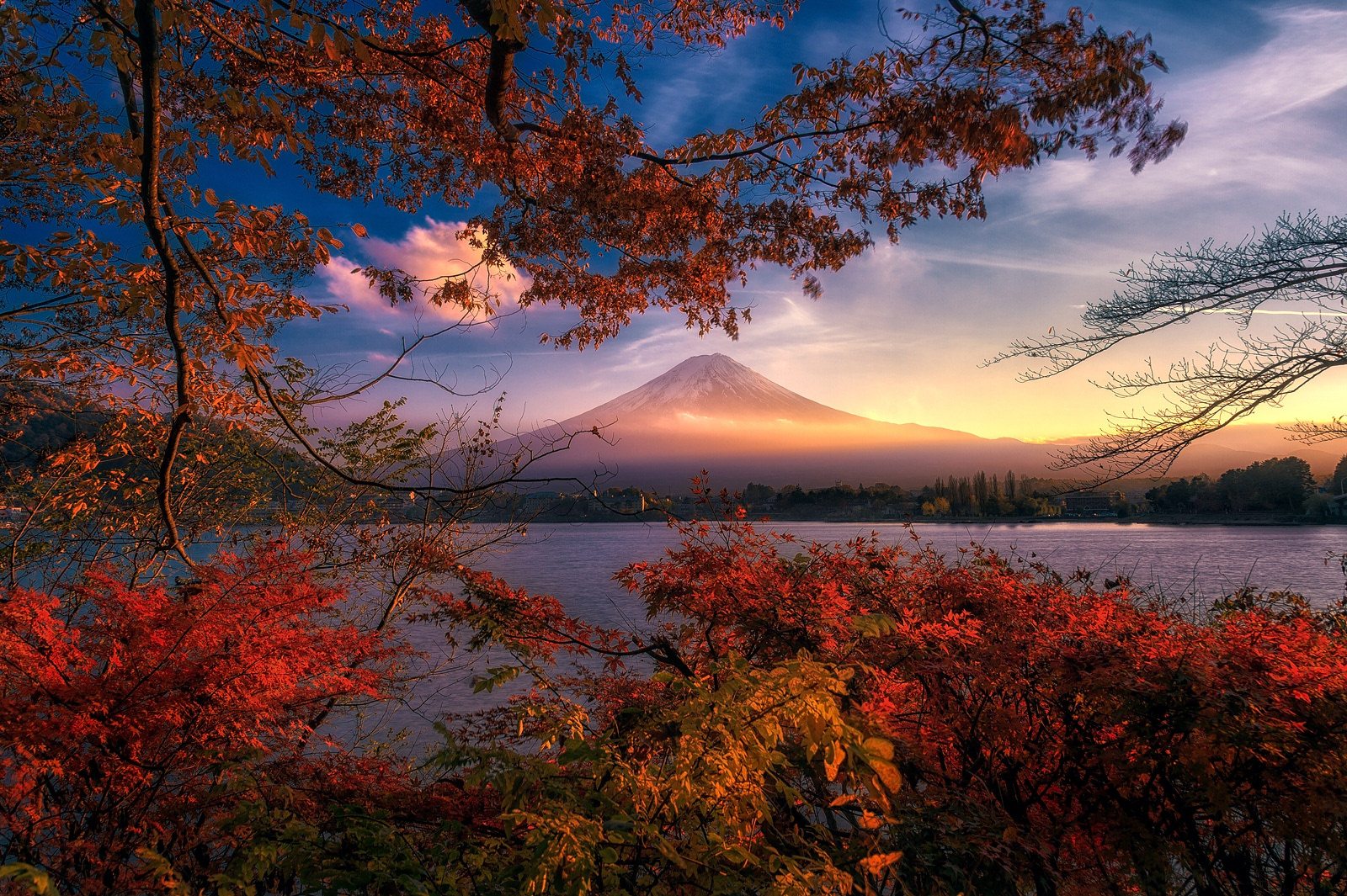 Before sunset in autumn