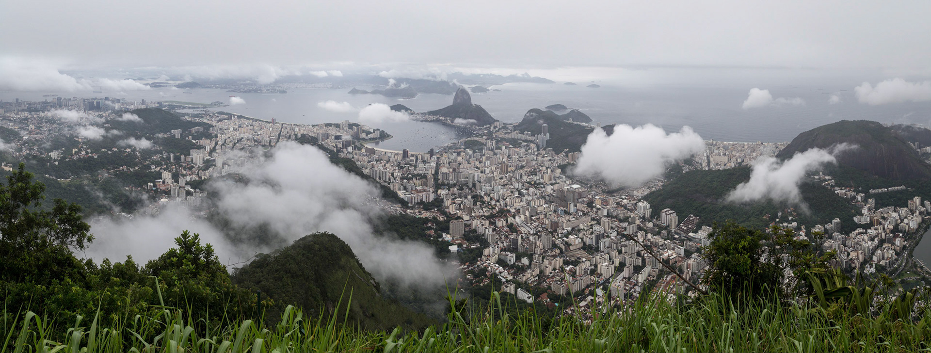 Ausblick von der Christusstatue Rio de Janeiro / Brasilien