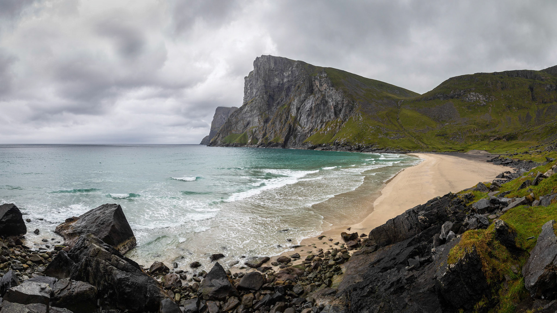 Kvalvika Beach auf Lofoten / Norwegen
