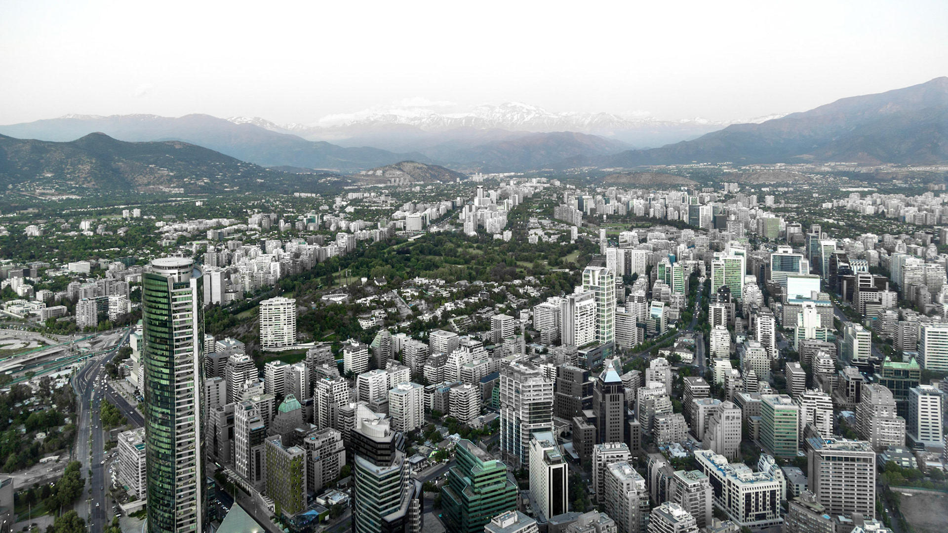 Ausblick von 300m Höhe, Santiago de Chile / Chile