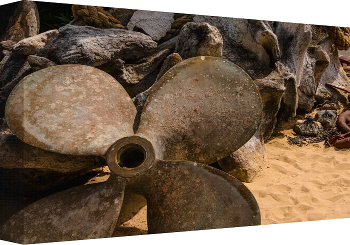 Stranded and beached without a propeller to bring you safely home.