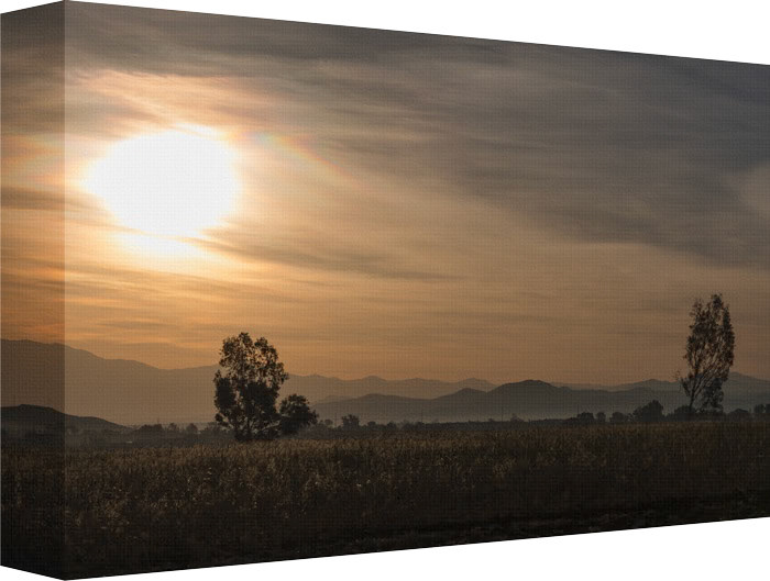 The Haze from Smoke Creates this Morning Sunrise