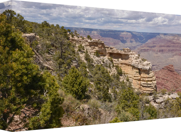 Looking out over the vanishing point, the world still appears flat as it did millions of years ago.