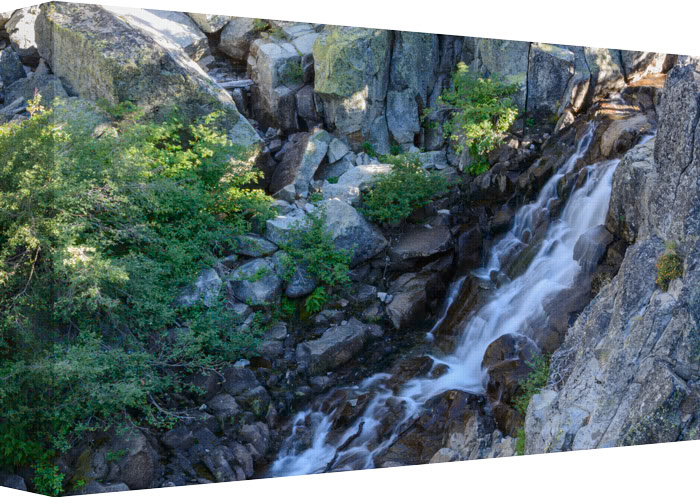 Nature's seem endless flow of water, raging down over the rocks.