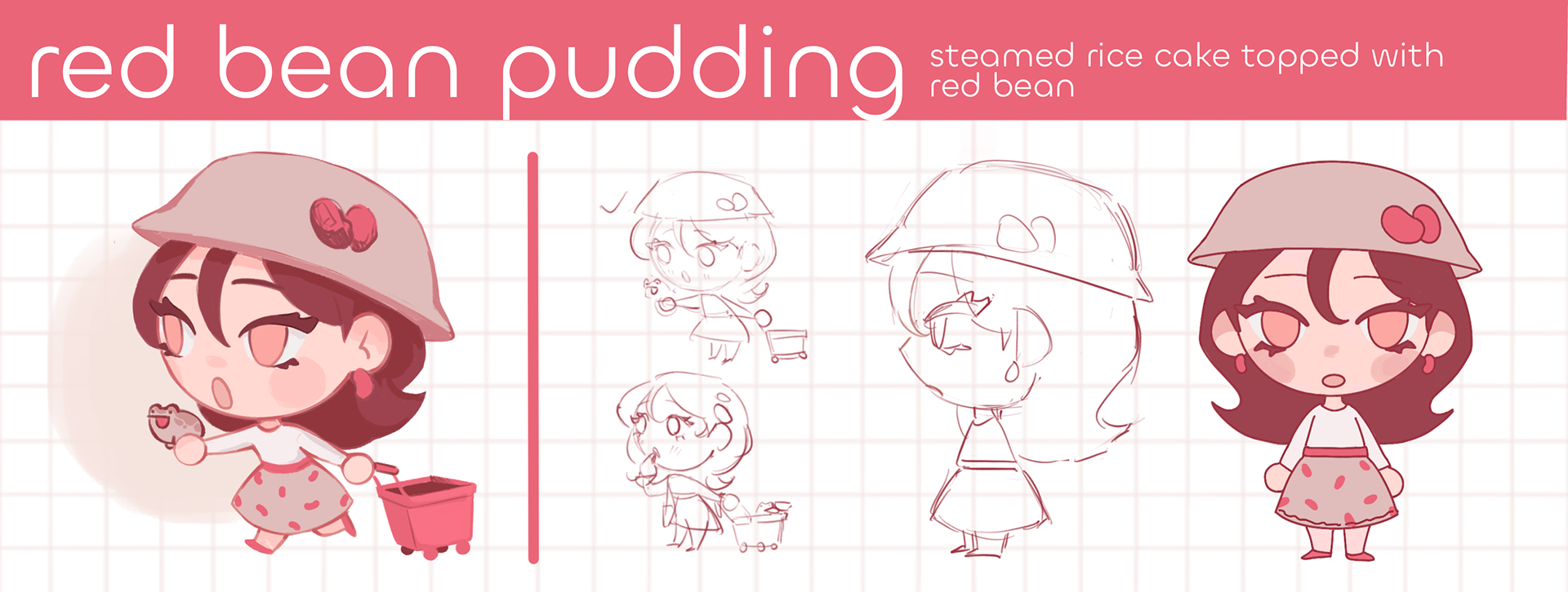 Character sheet - Red bean pudding
