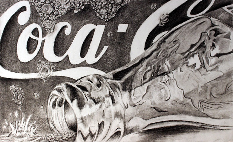 Refreshed, 2017, Charcoal