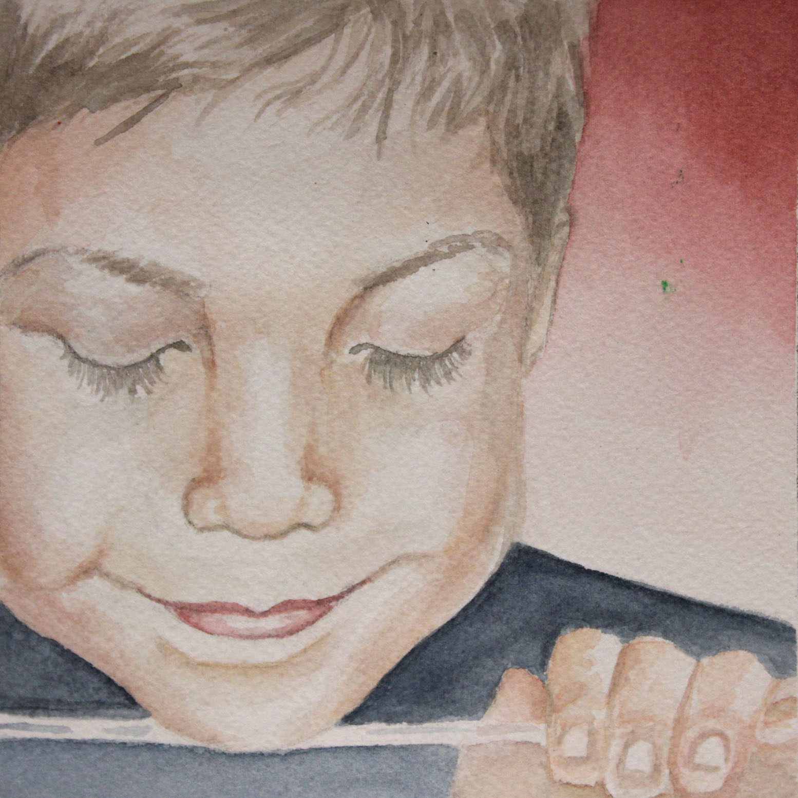 E Smile, 2017, Watercolor