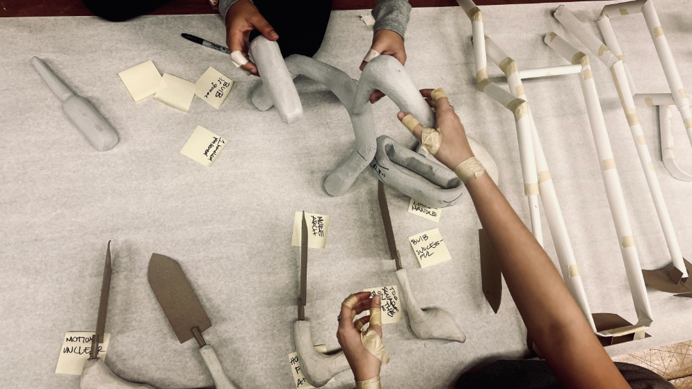 User testing with restricted joints