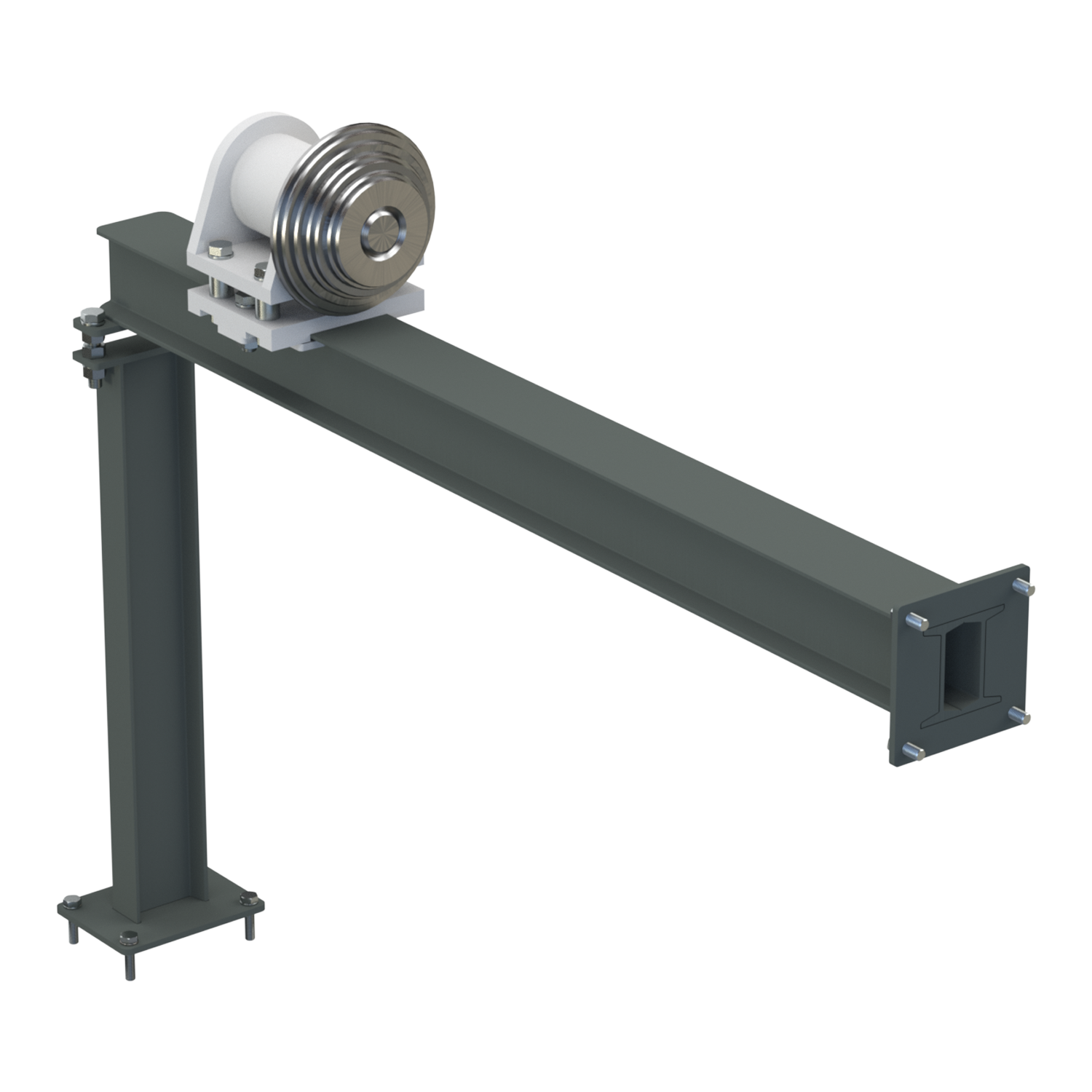 Mandrel with multiple stepped diameters for internal support of tubes during bending or forming processes, ensuring precise shape retention. Designed in SolidWorks