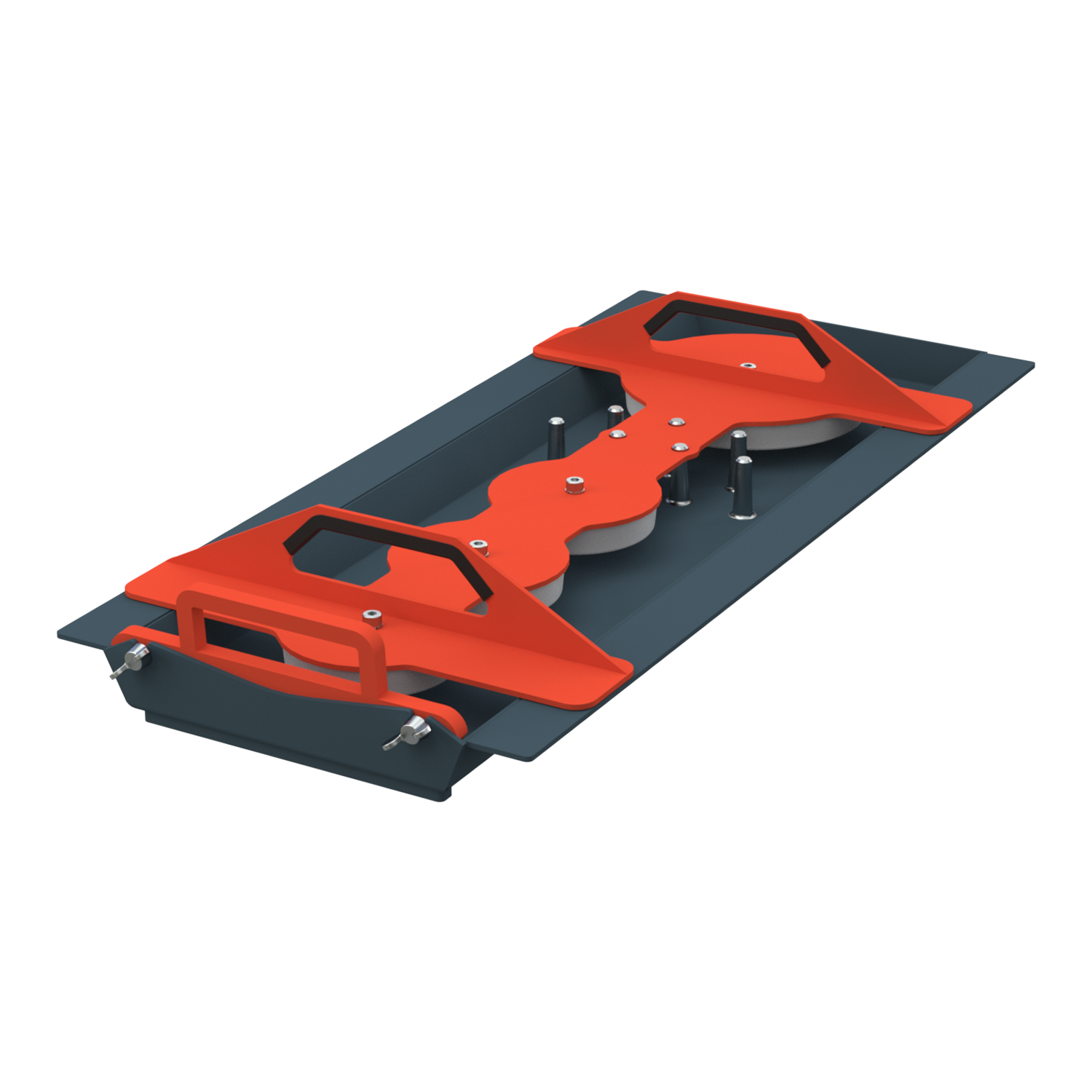 Multi-part mold system for producing fireproof thermobeton inserts, made from folded and welded sheet metal, designed in Solidworks