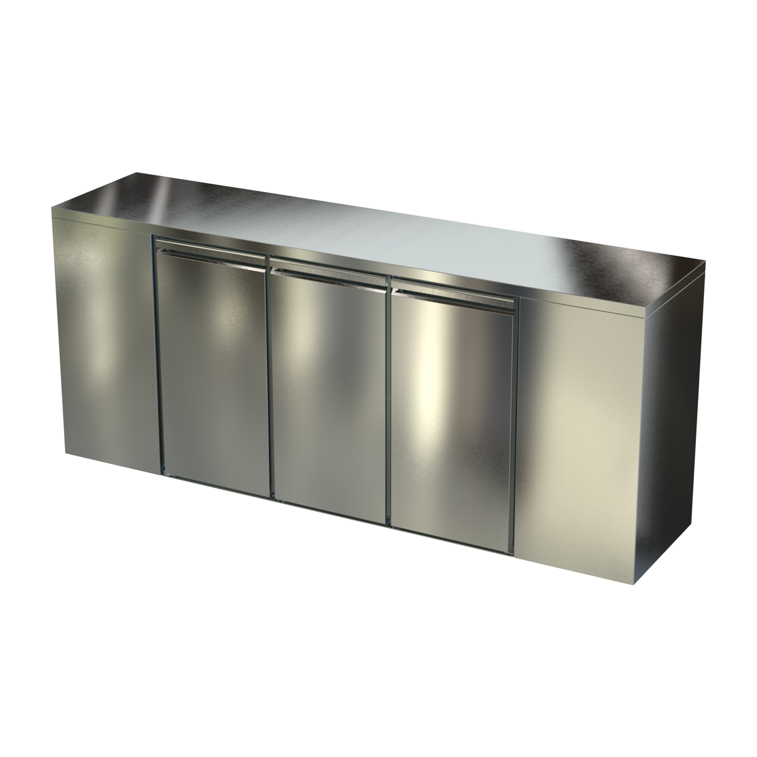 Professional stainless steel bar equipment, industrial product design in SolidWorks, sheet metal steel, SolidWorks Visualize render.