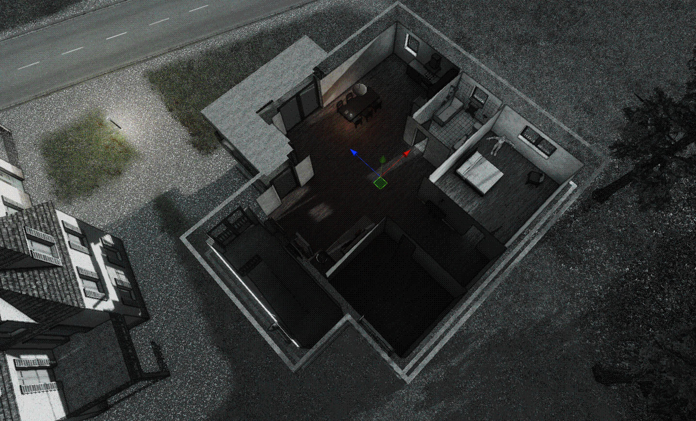 Overview of the player's apartment