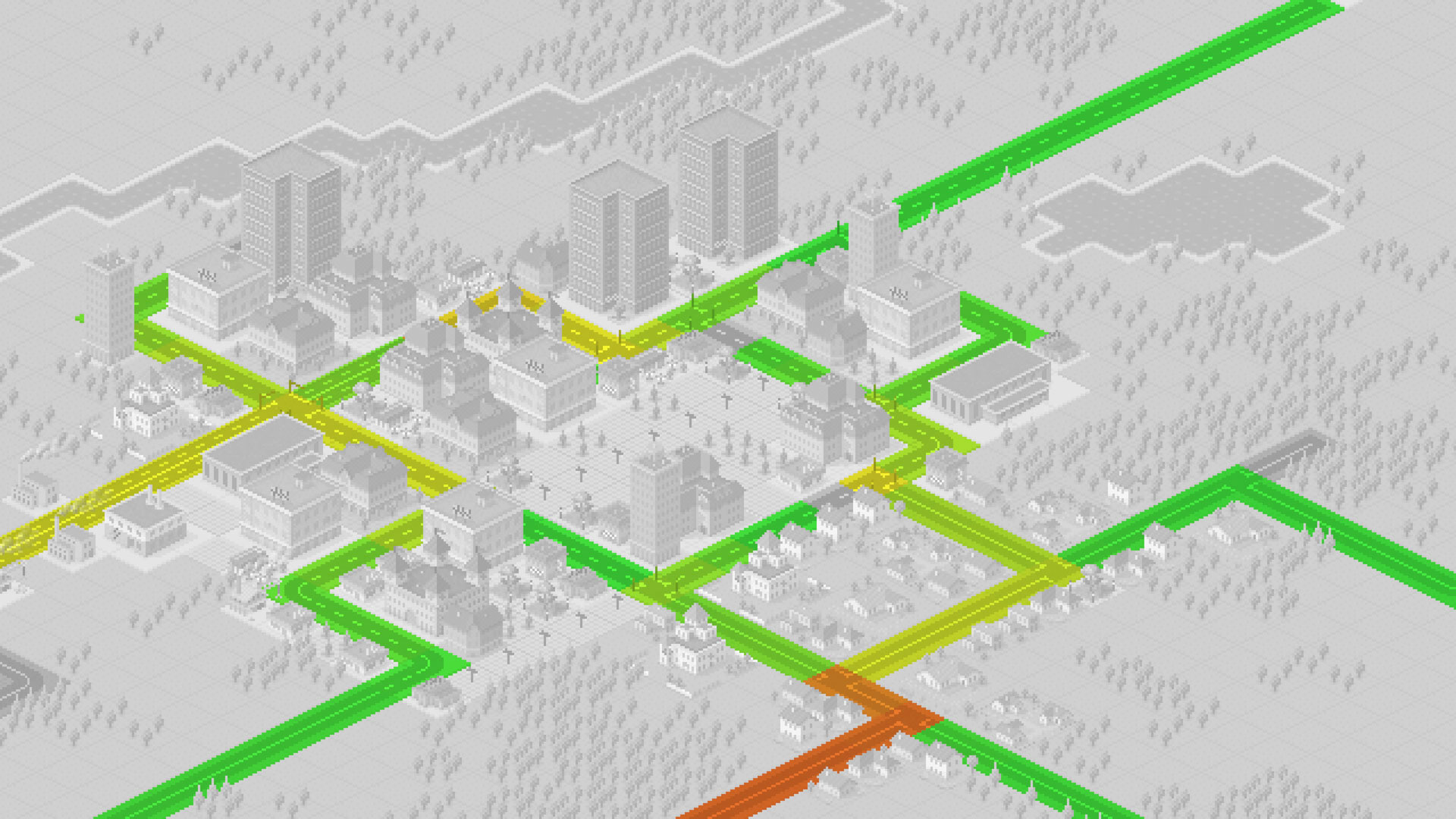 Visualizing road usage directly in the 3D view