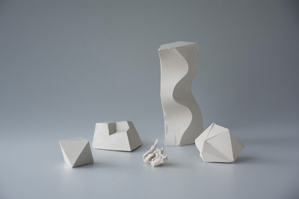 Various gypsum objects