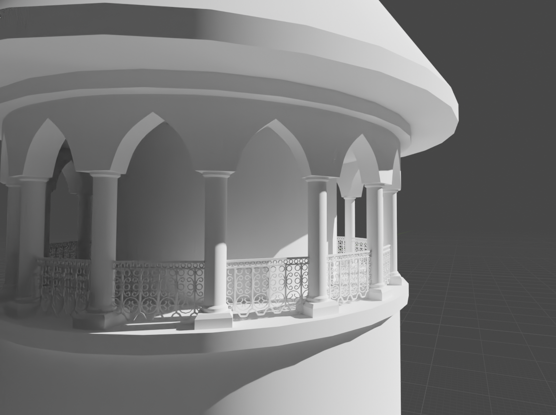 Detail shot of the observatory