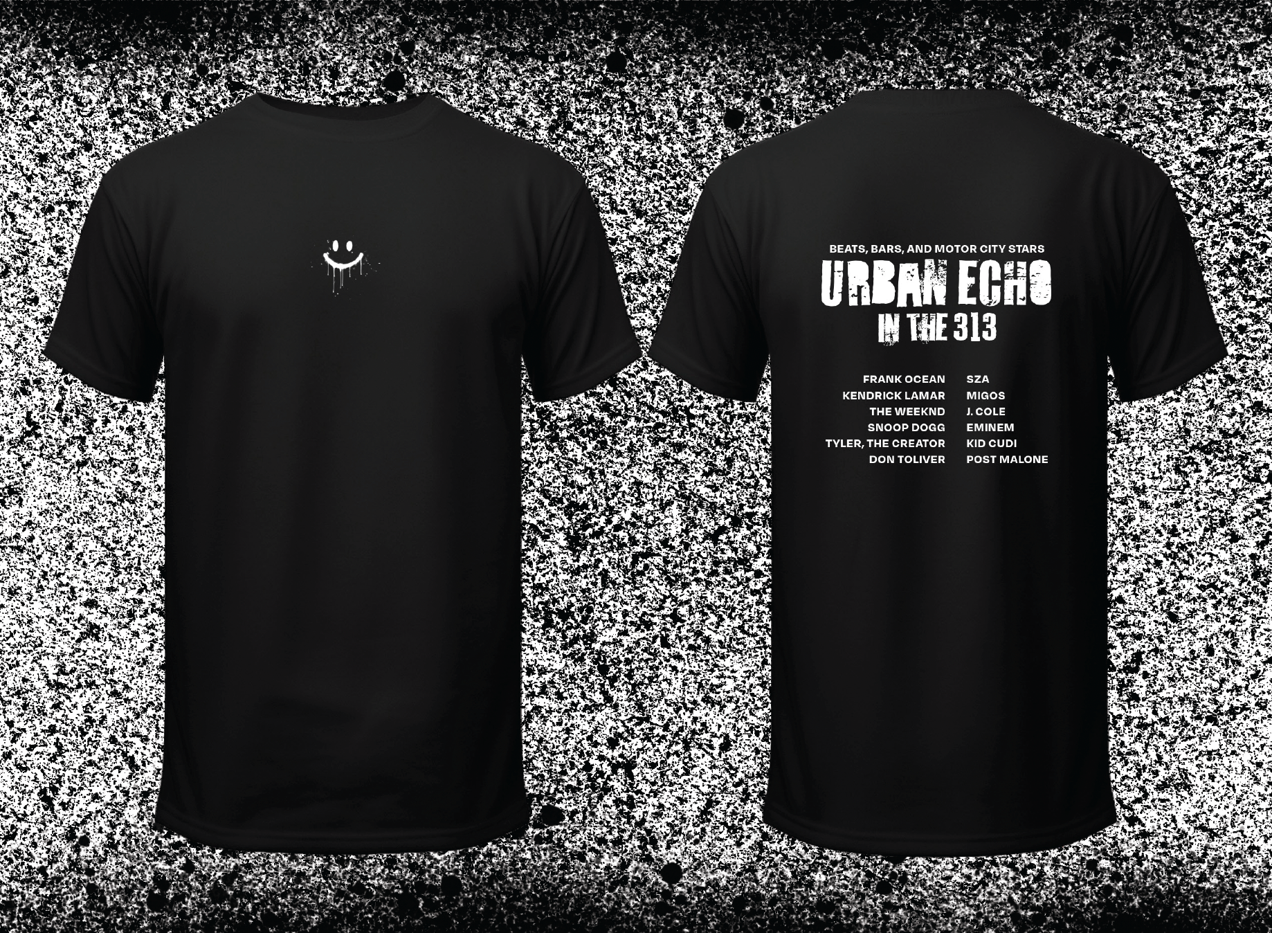 Black Tee Mockup