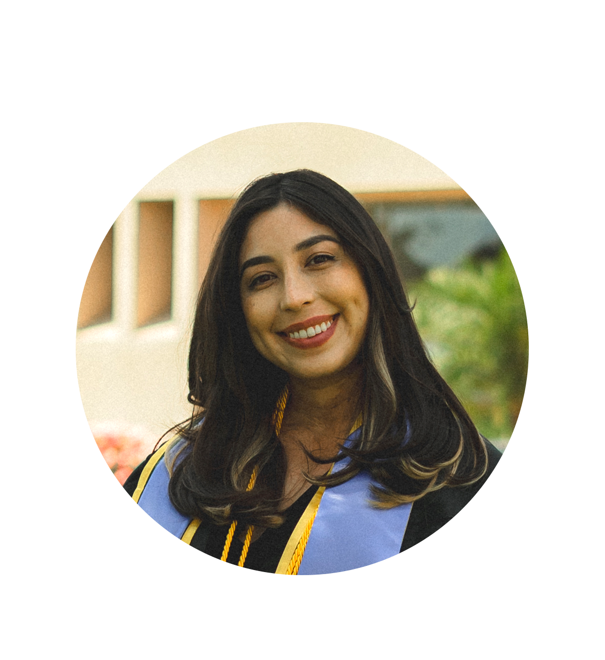 Picture of Claudia Mojica in Graduation Attire