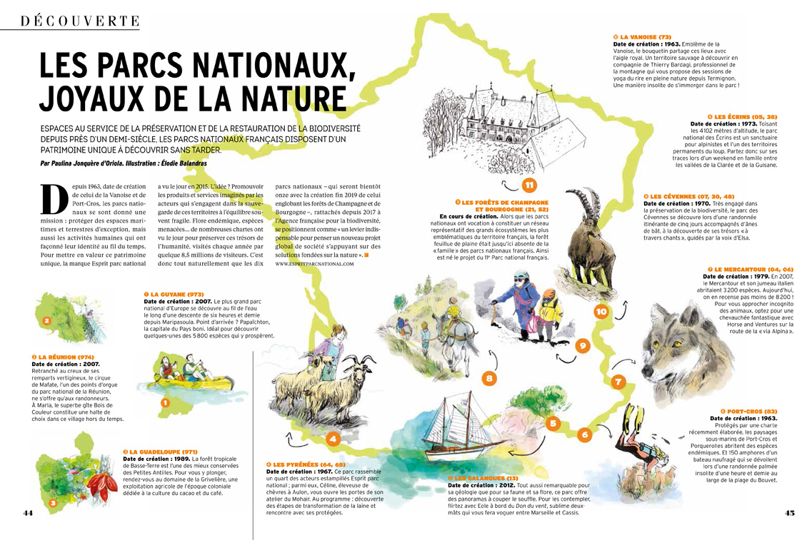 Cartographie autour des parcs nationaux-Express Magazine