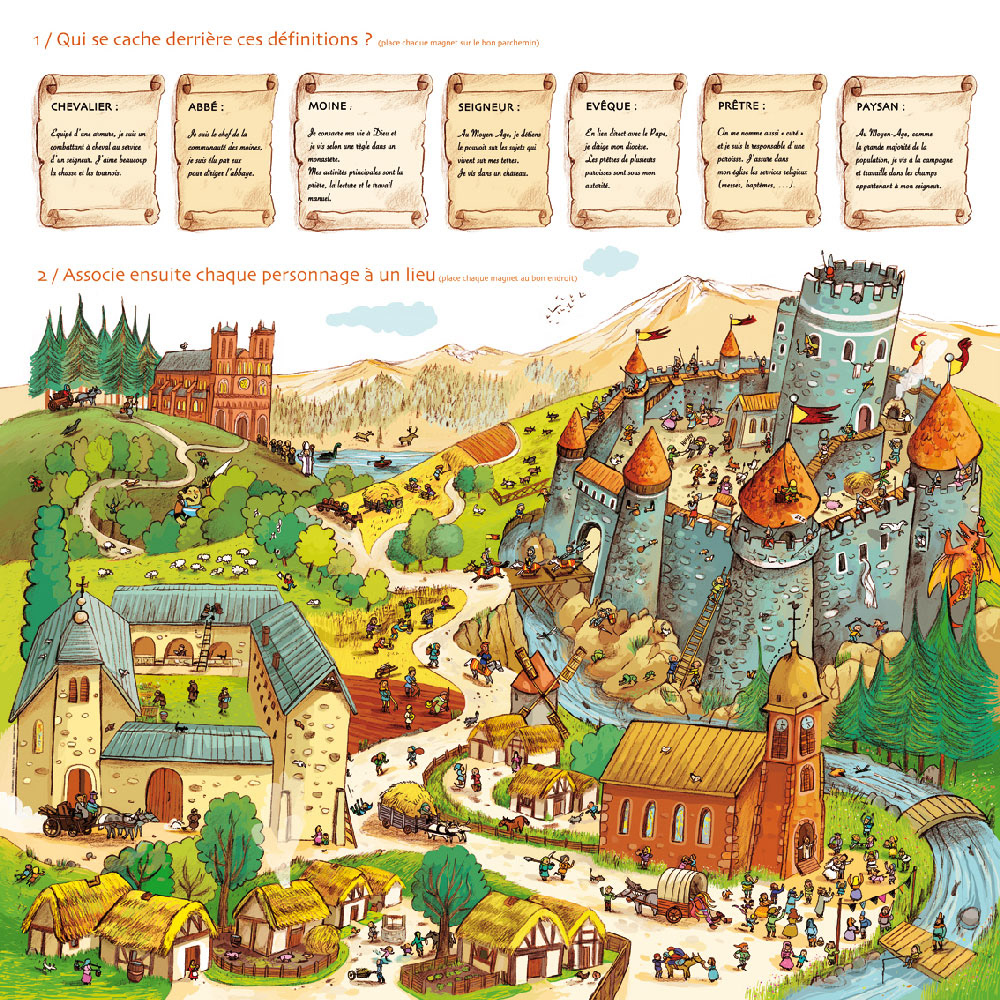 Plateau de jeu et magnets (Abbaye Abondance)