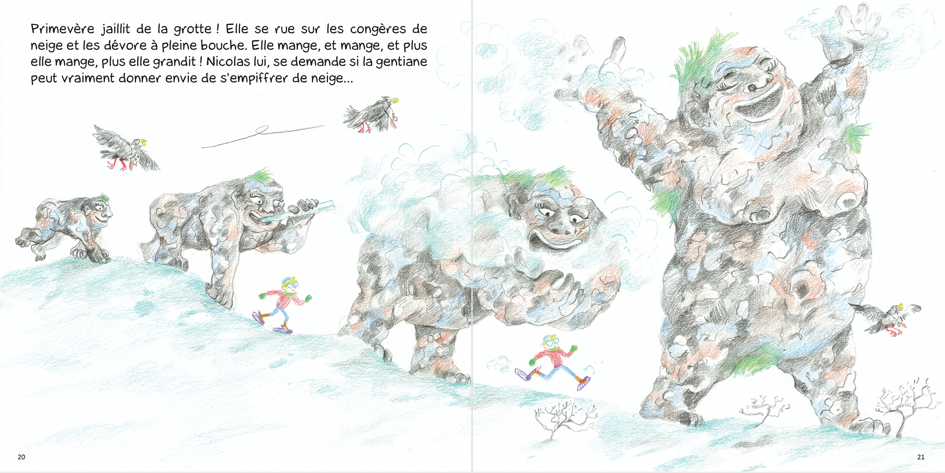 Primevère la géante..: plantes de montagne, magie, sorcière. (Boule de neige-dès 3 ans)