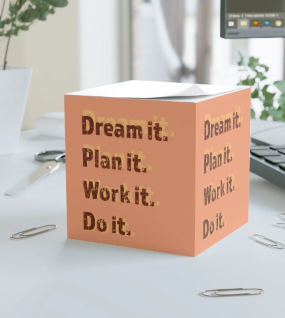 Sticky Note Cubes