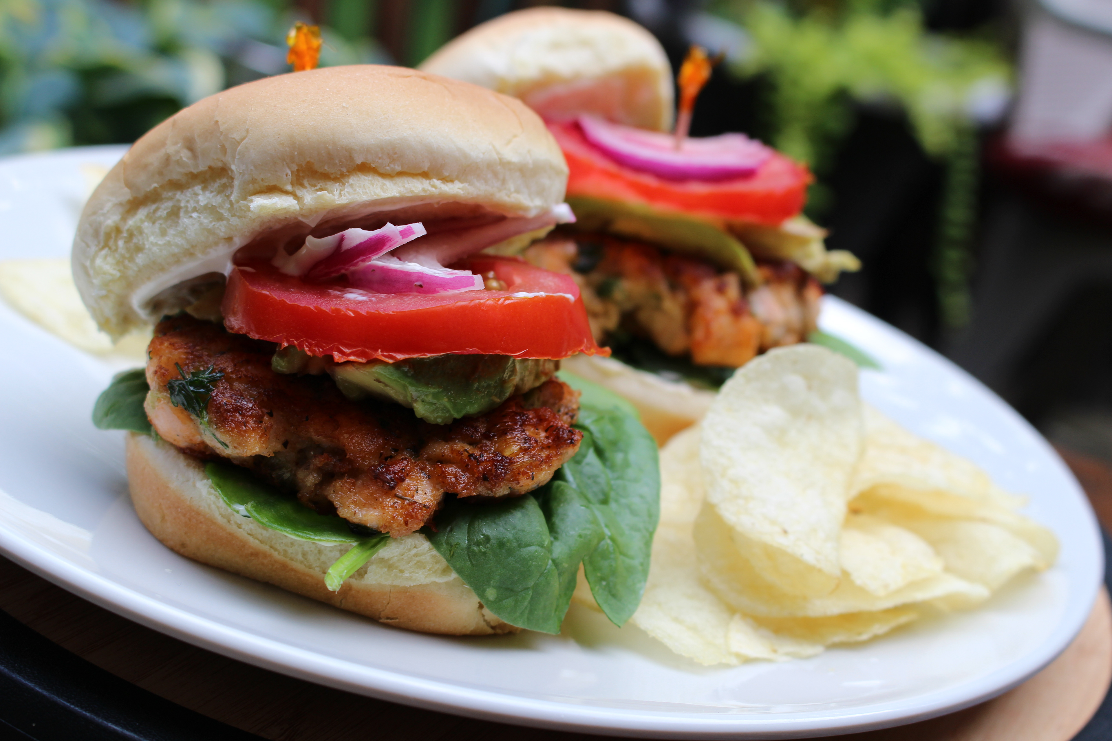 Salmon burgers