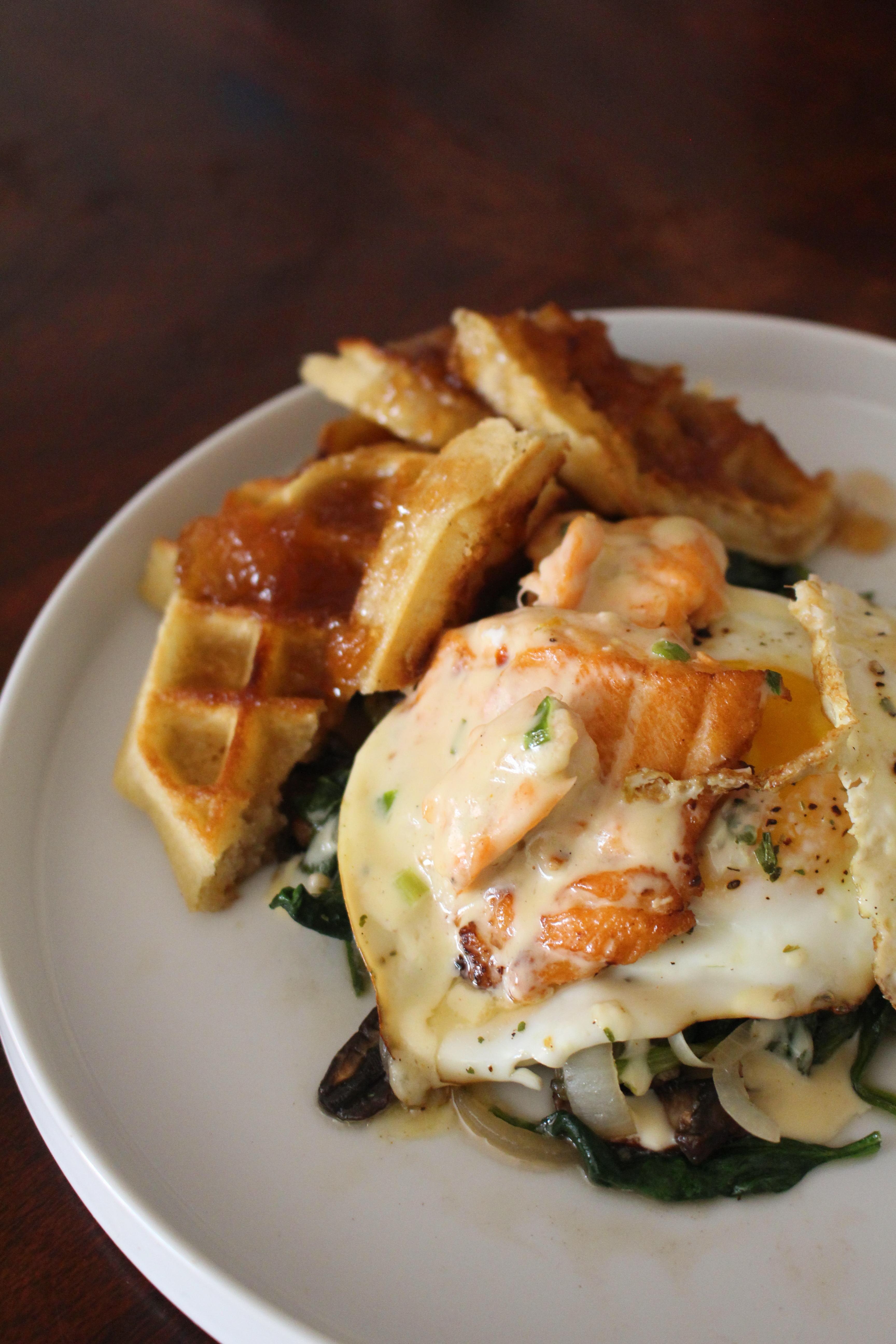 Salmon & Eggs Florentine