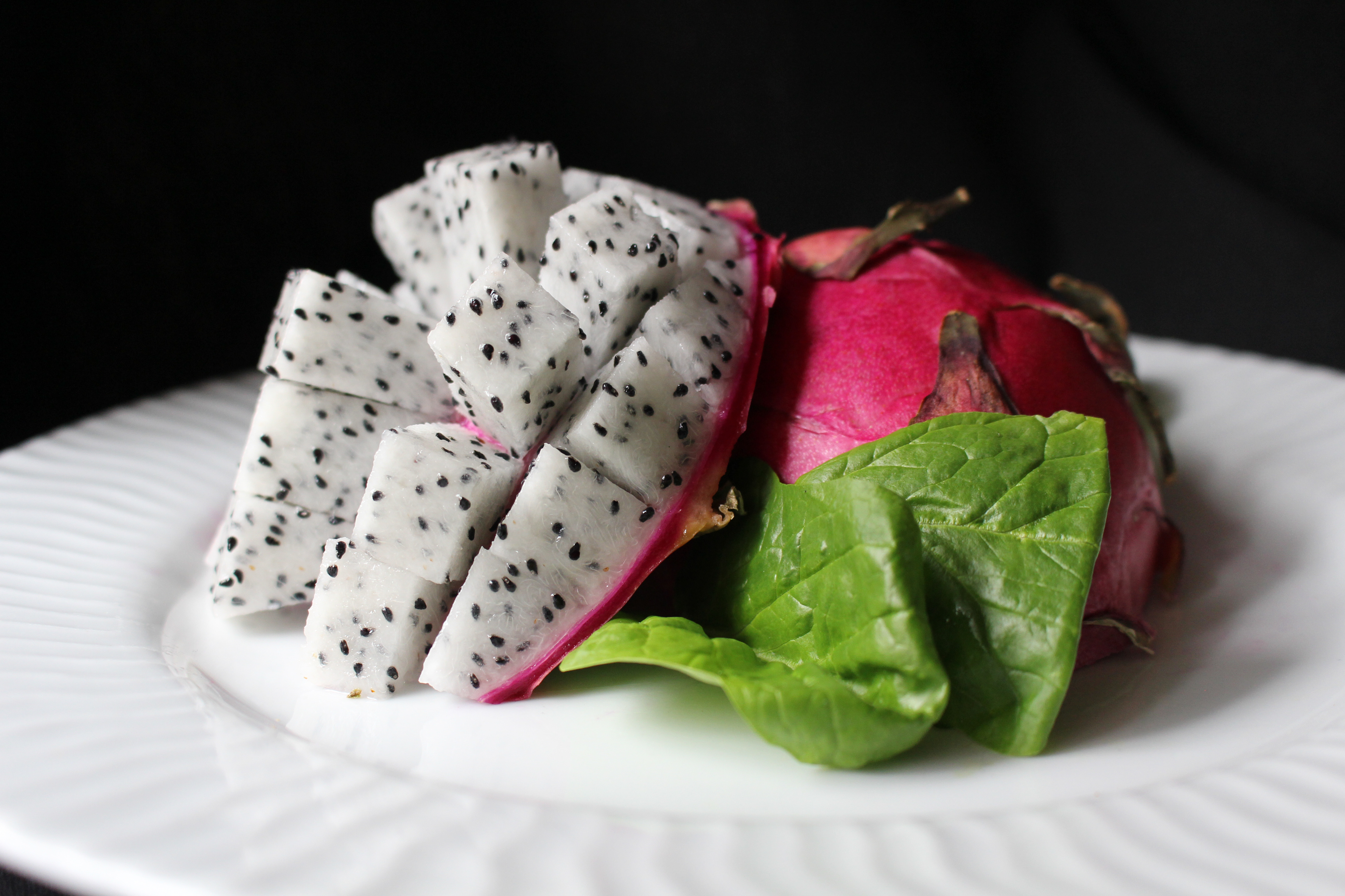 Plated dragonfruit