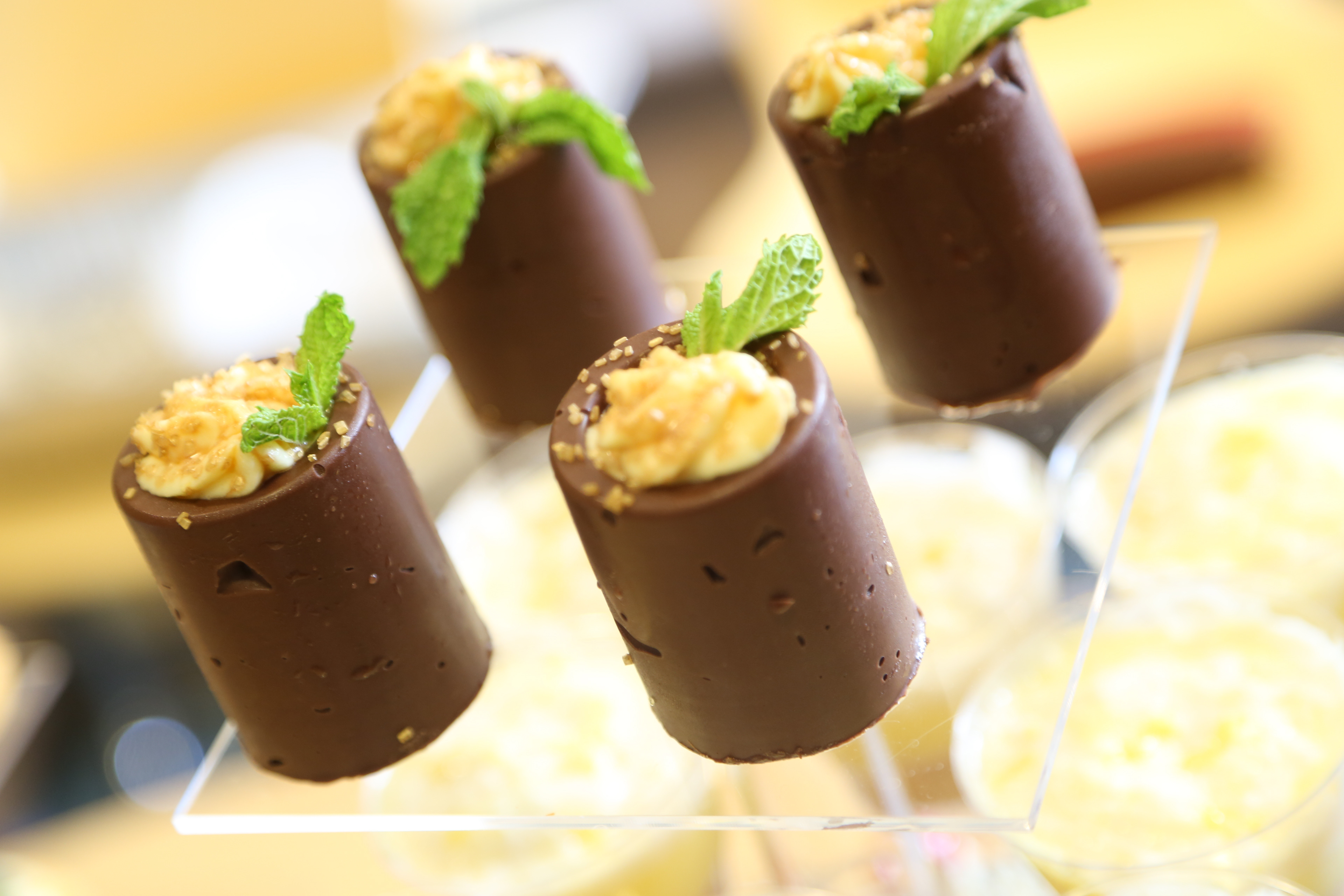 Chocolate mousse cups