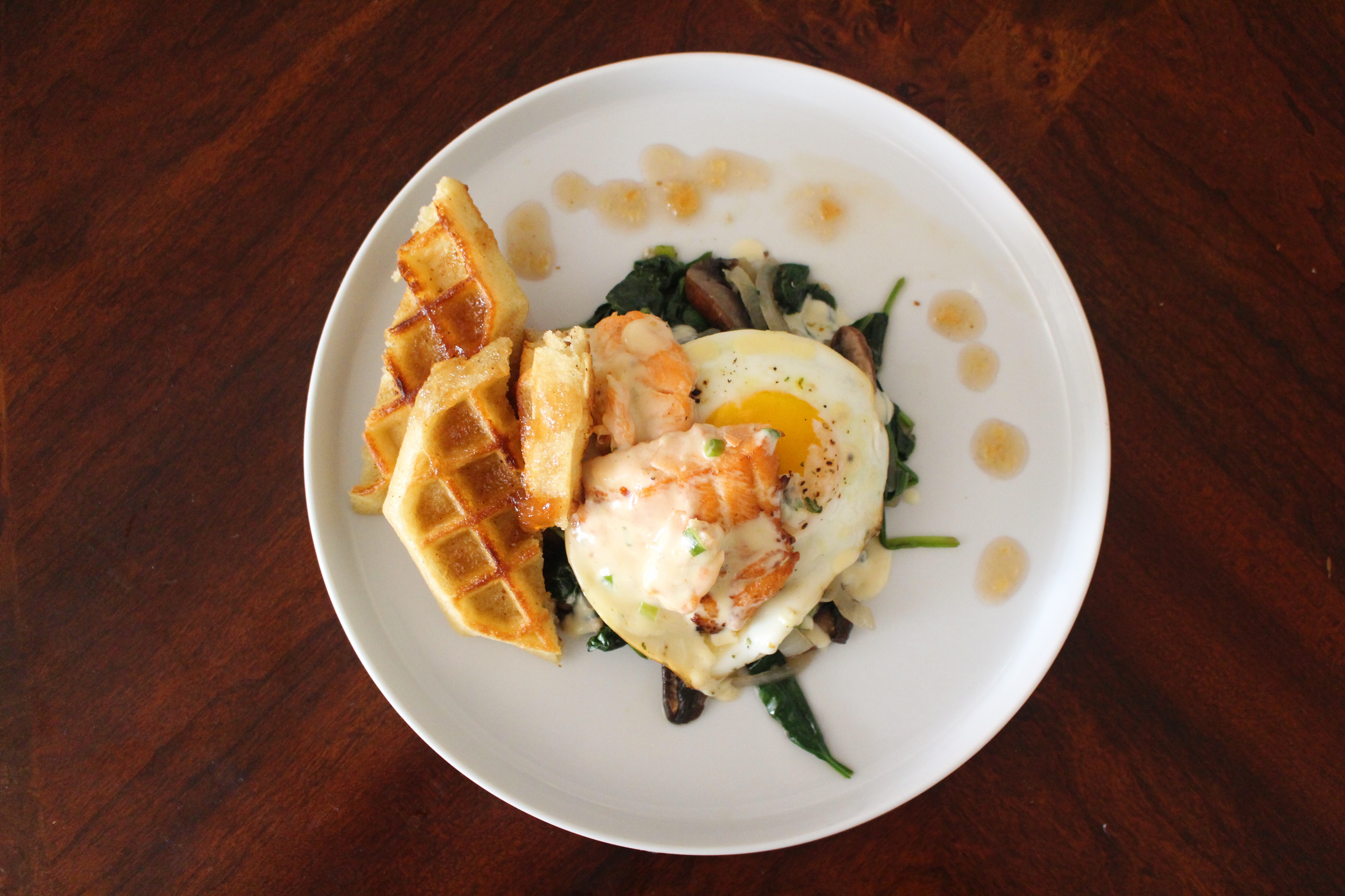 Salmon & Eggs Florentine