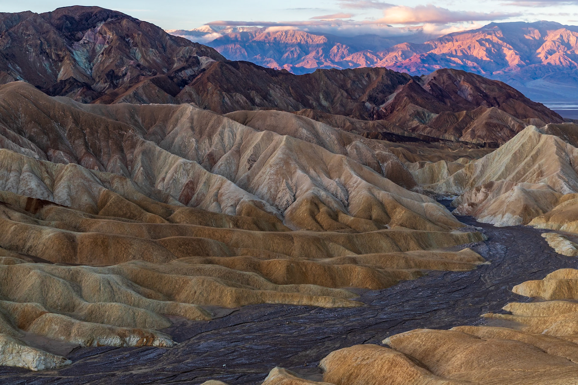 Zabriskie Point at sunrise