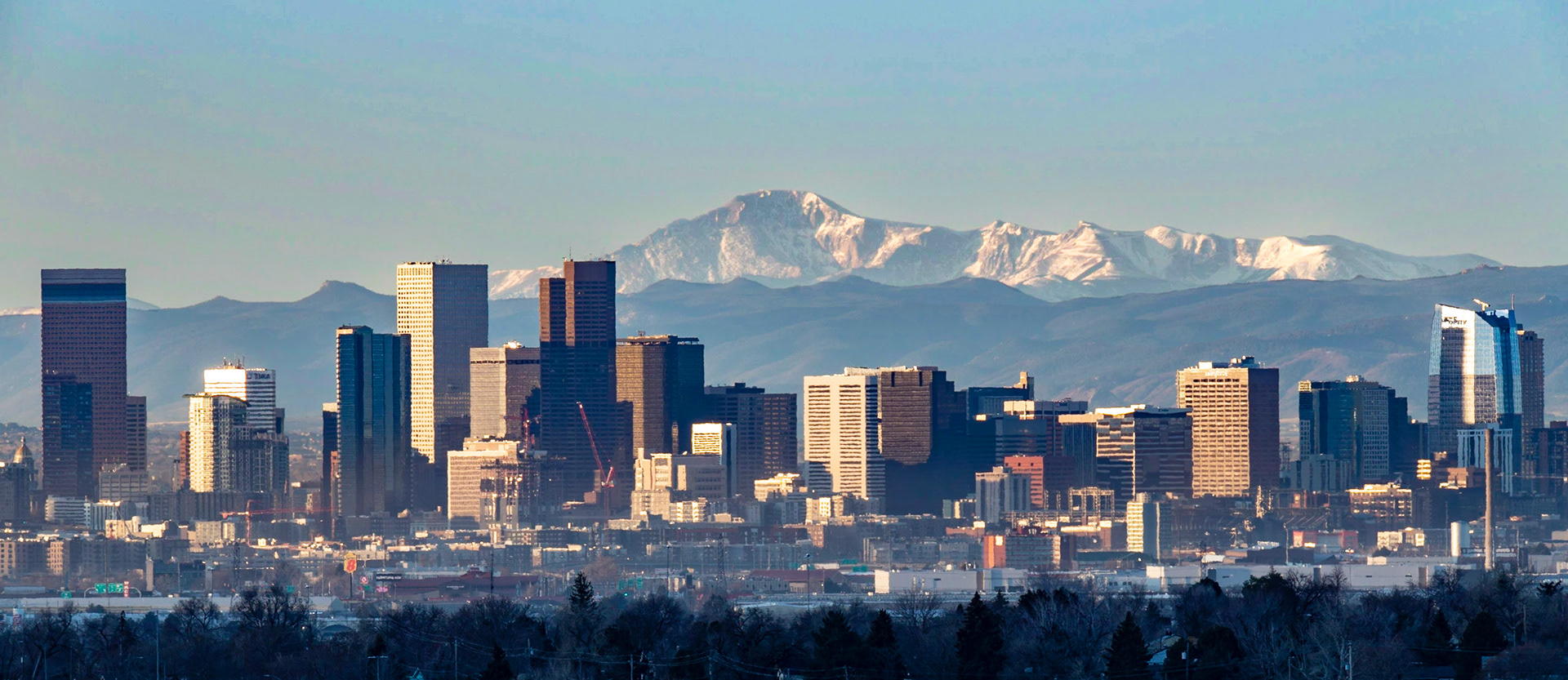 Denver Skyline with Pikes Peak 2