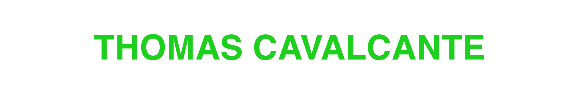 THOMAS CAVALCANTE