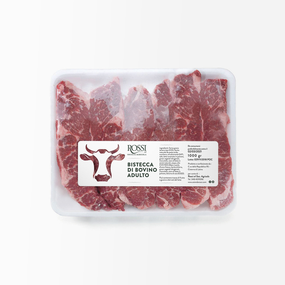 Bistecche di Bovino - Label