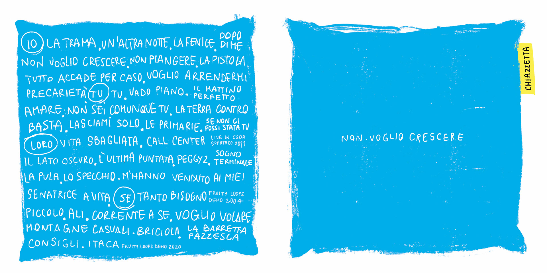 Non Voglio Crescere - Cover - Illustration