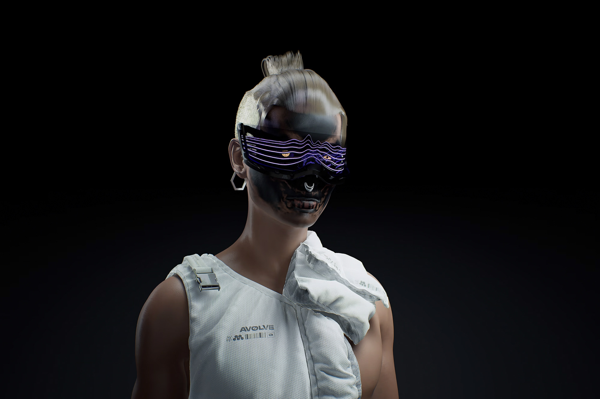 SUNGLASSES AND HAIR DESIGN, TEXTURING