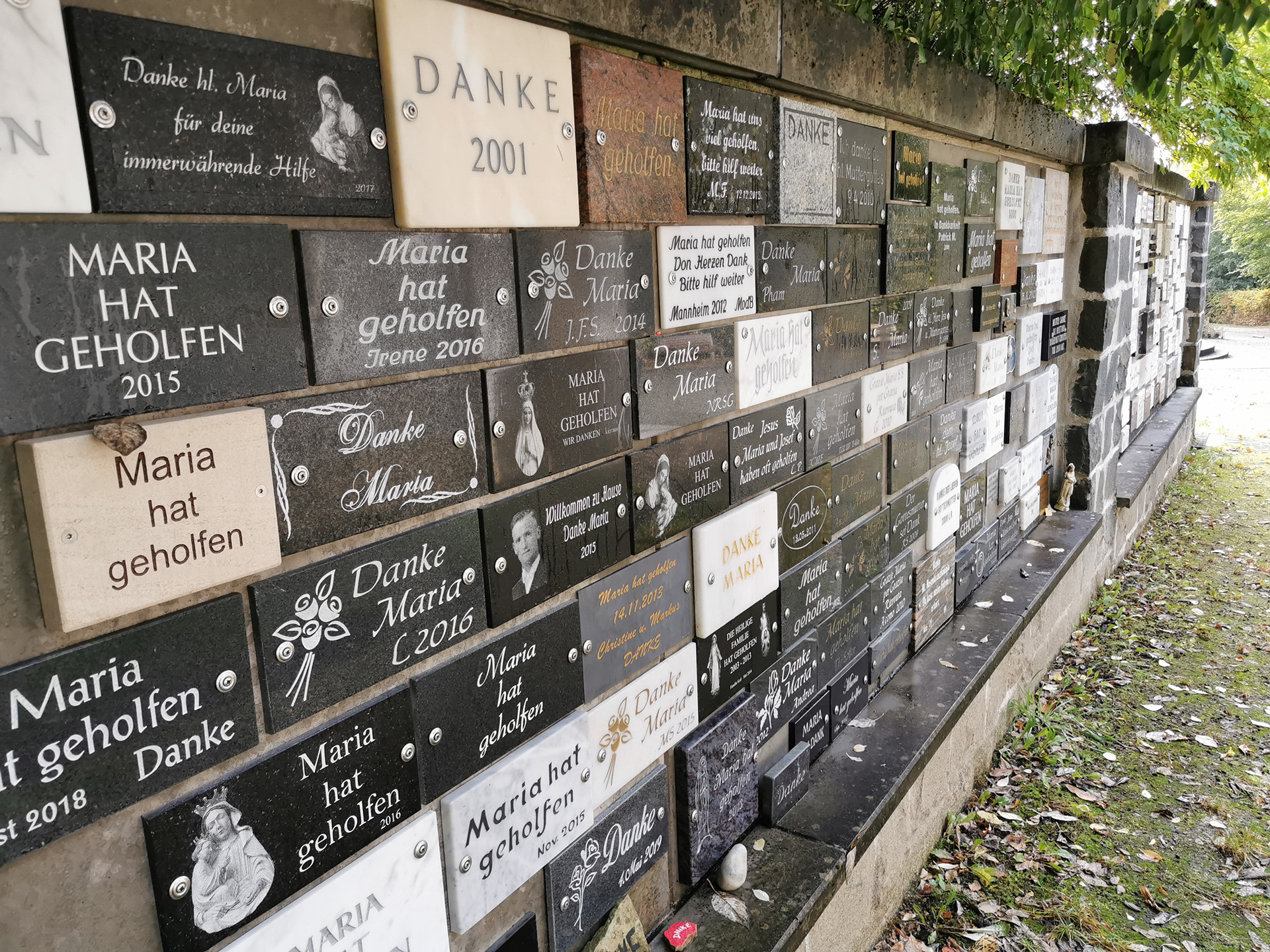 Danksagungen an der Marienkapelle Marpingen