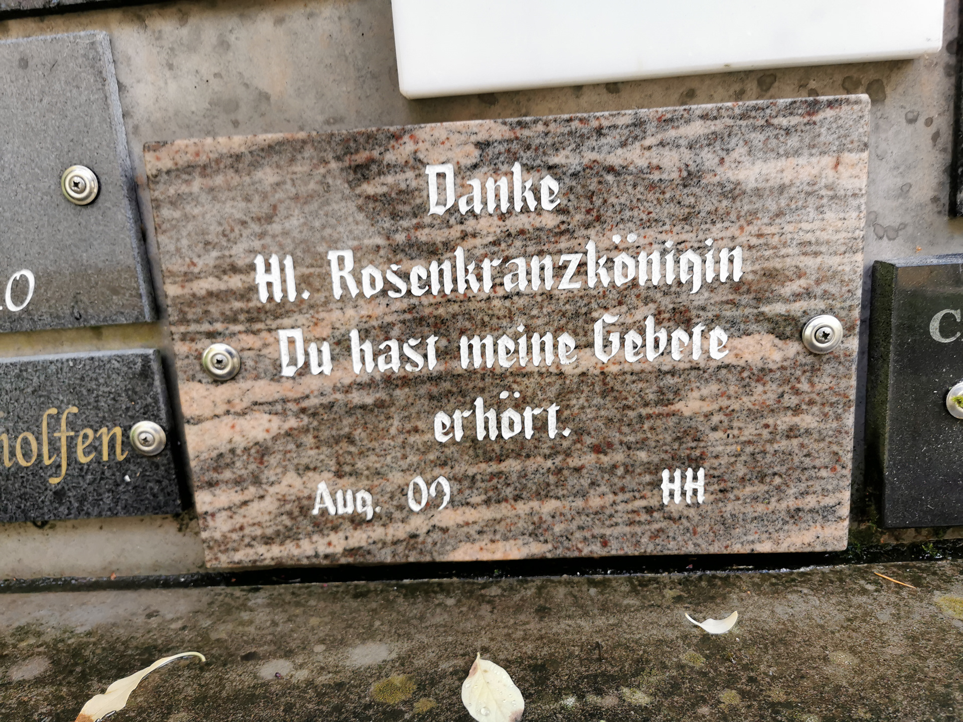 Danke Heilige Rosenkranzkönigin Du hast meine Gebete erhört