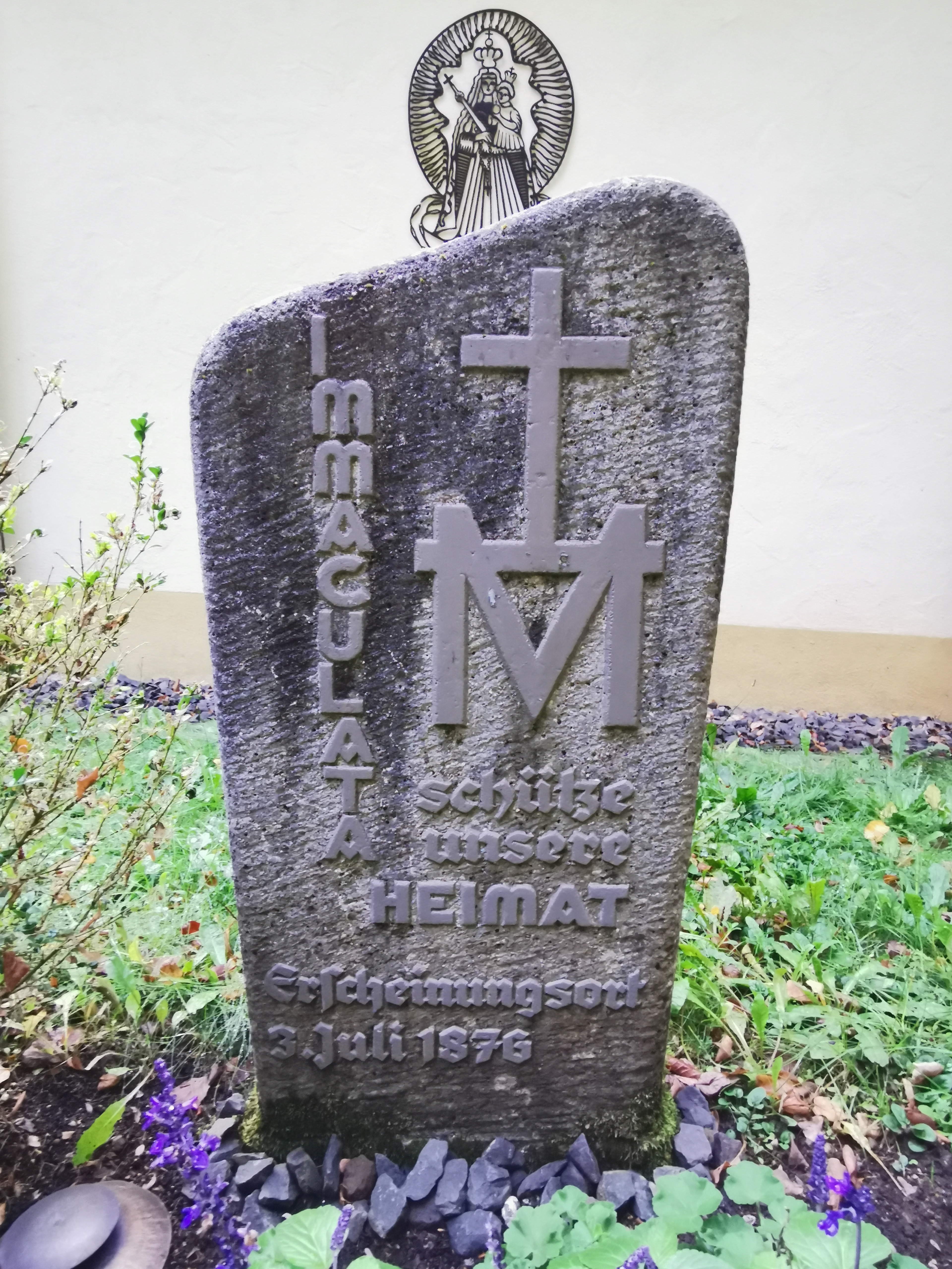 Immaculata Unbefleckte Schütze unsere Heimat Erscheinungsort 3. Juli 1876