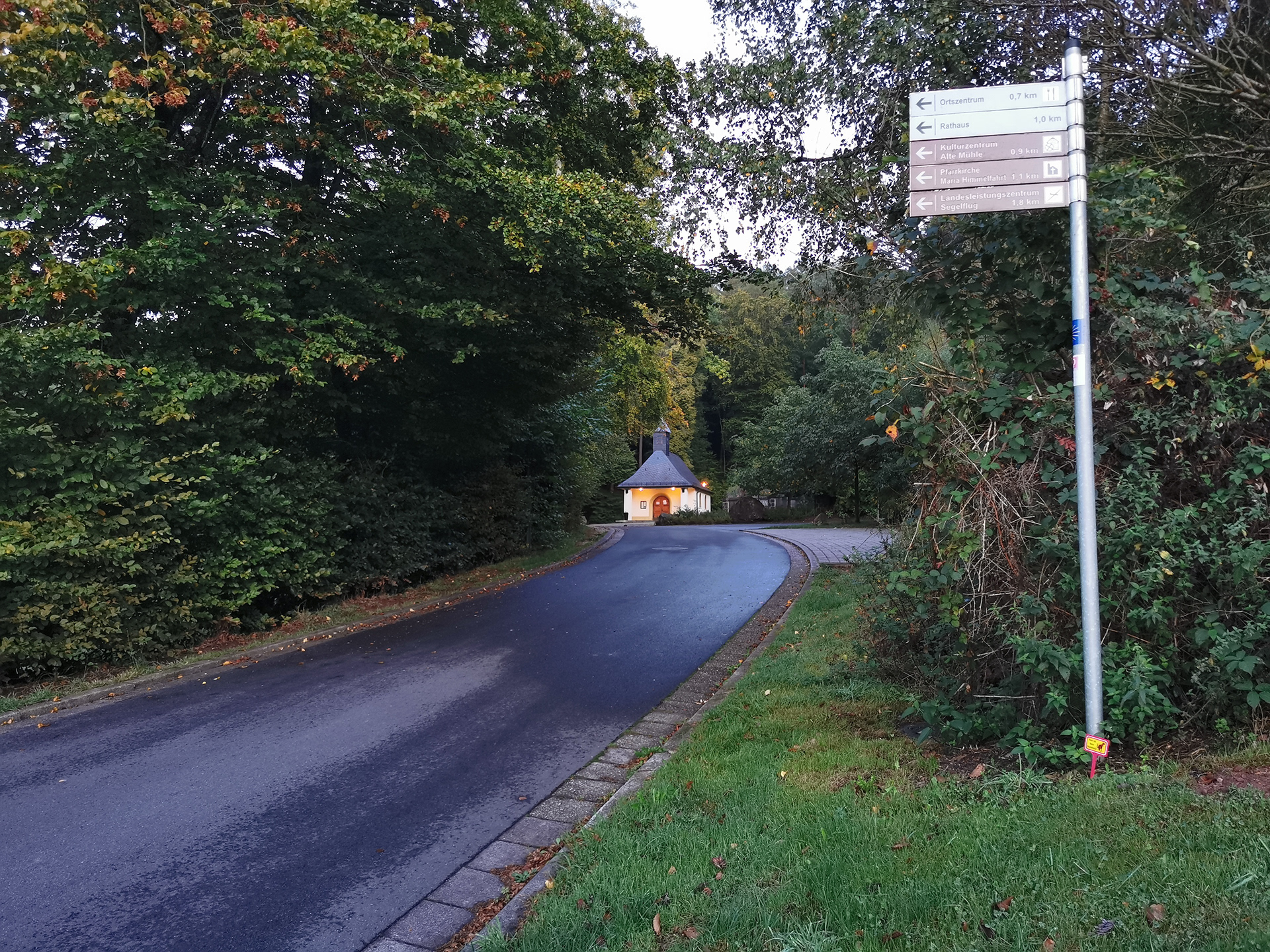 Anfahrt zur Marienkapelle Marpingen