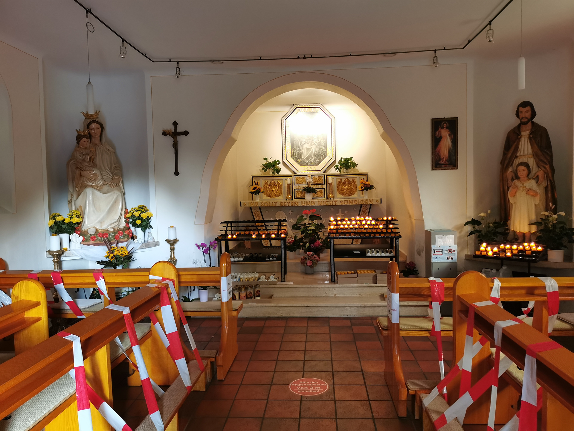 Innenansicht der Marienkapelle Marpingen 2020