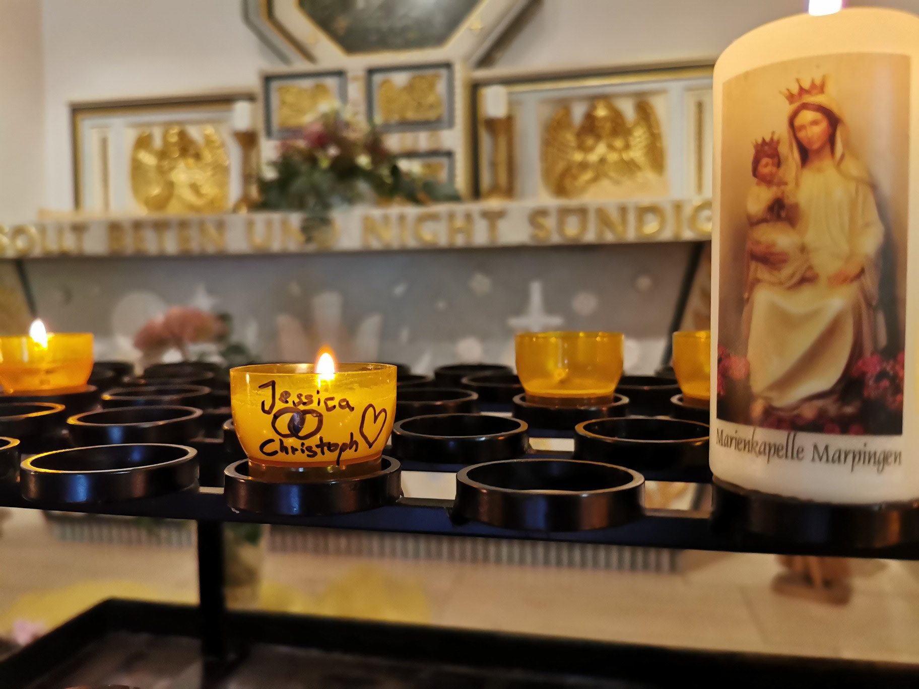 Marienkerze zur Heirat