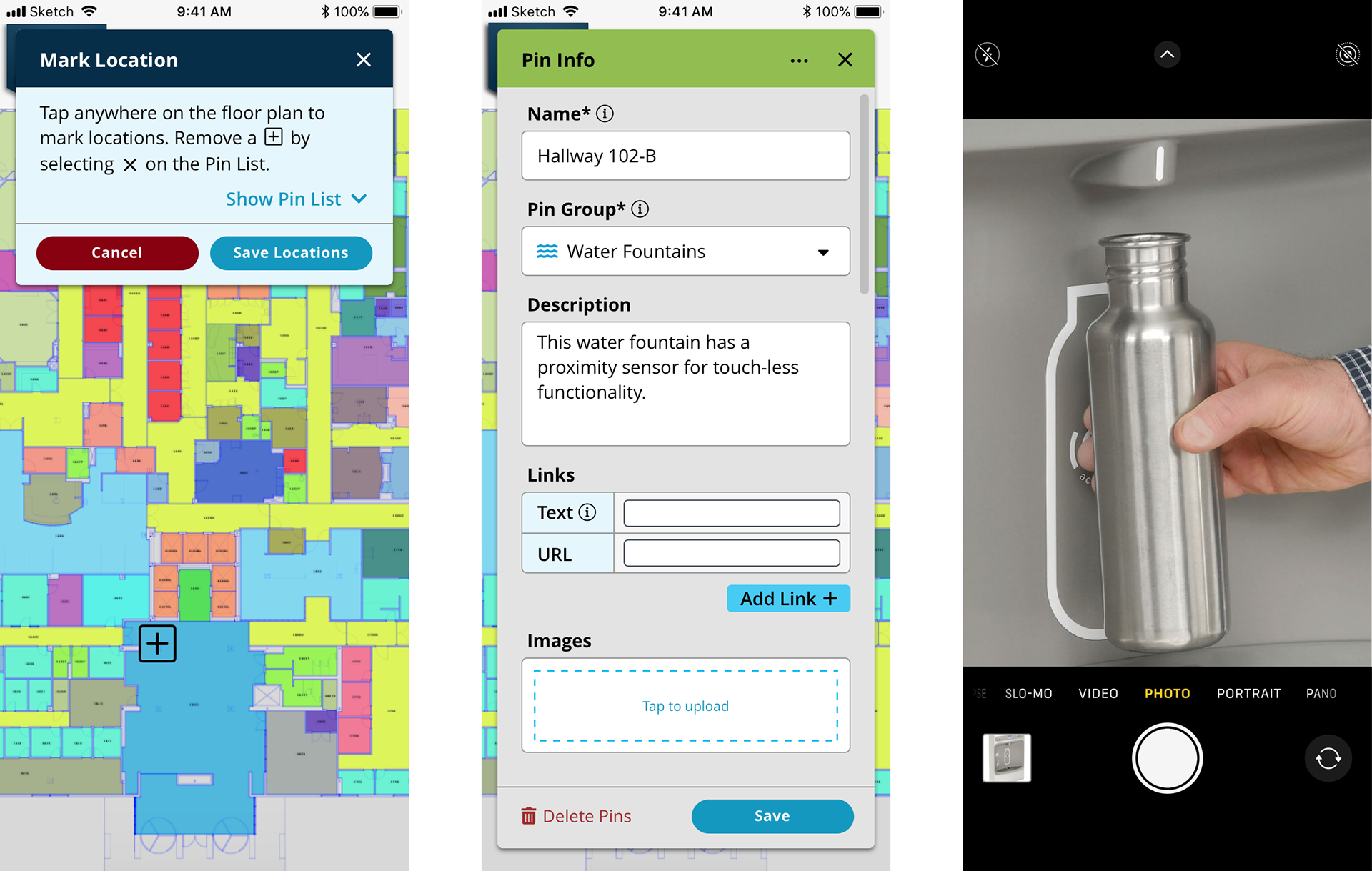 Responsive design for mobile on-site access