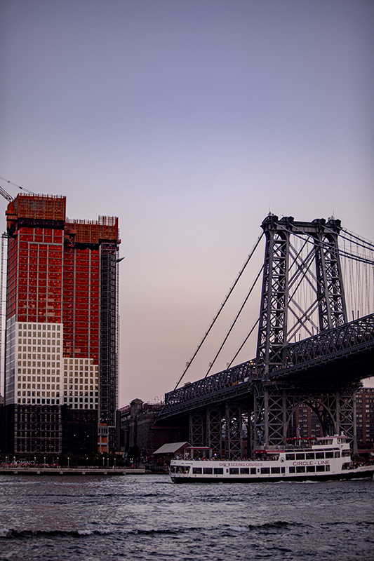 New York Bridge from a Boat