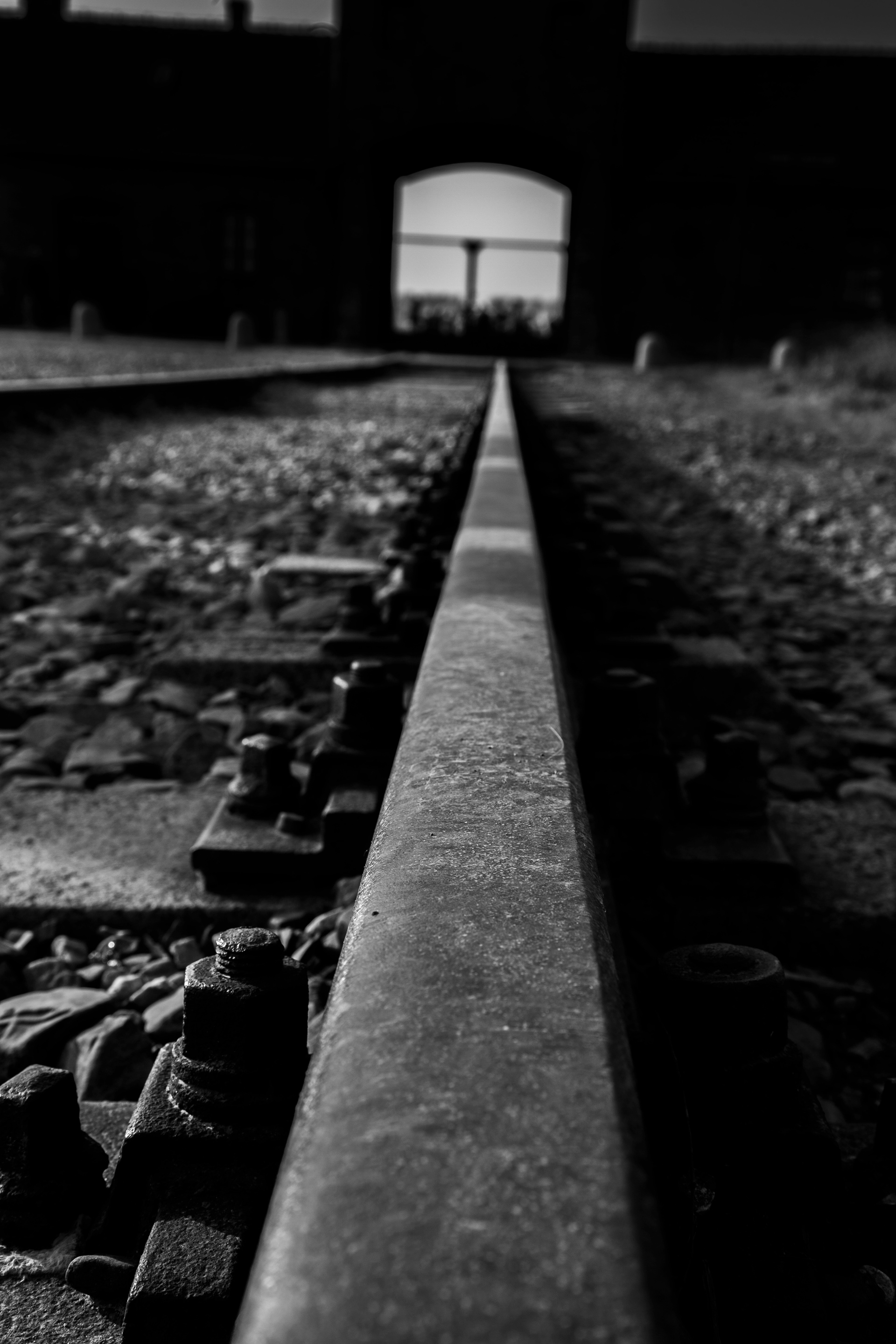 Birkenau Entrance from train tracks